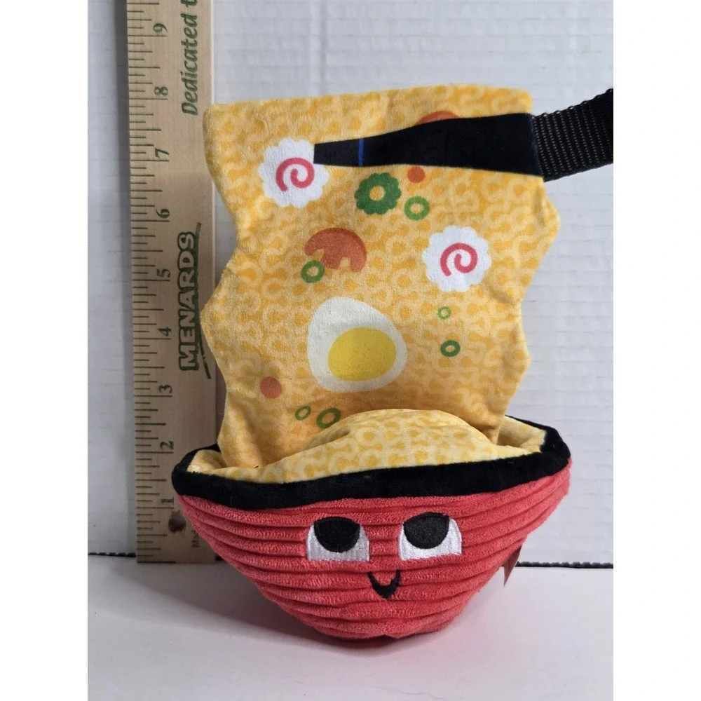 Bark Box RAMEN REN Dog Toy Size Large ( 50+ LB) Crinkle, Squeak